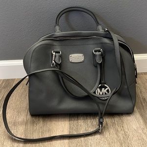 Grey Michael Kors crossbody tote bag